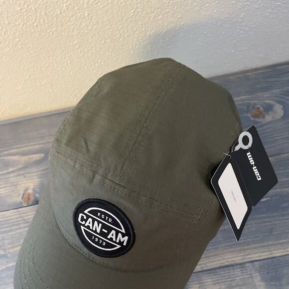 Can-Am Racing Army Green 5-Panel Snapback Cap - NOS (HT4) - Picture 3 of 8